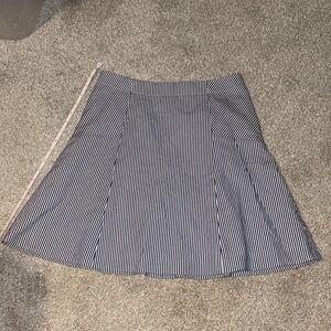 NWOT LOFT blue and White Striped A-Line Skirt **Last Chance/Donating soon**